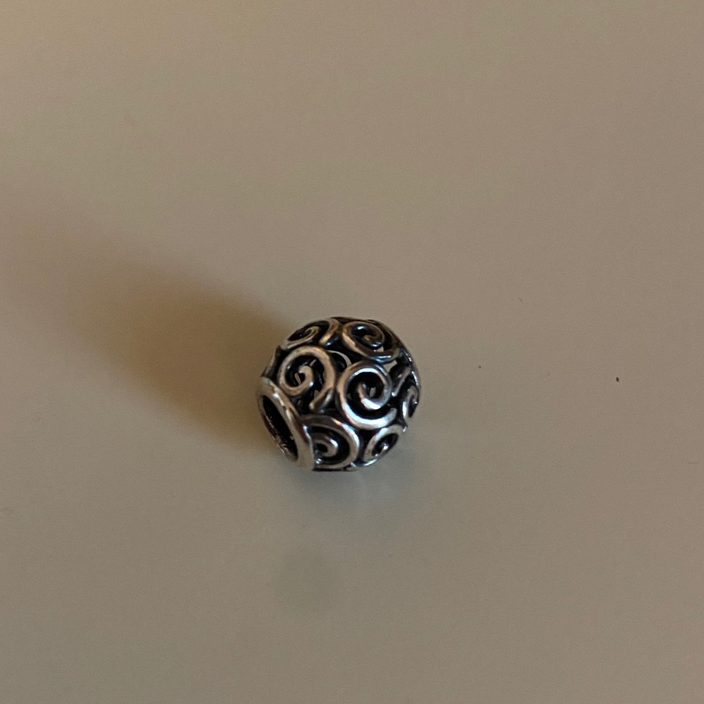 Pandora - Silver Openwork Swirl Charm
